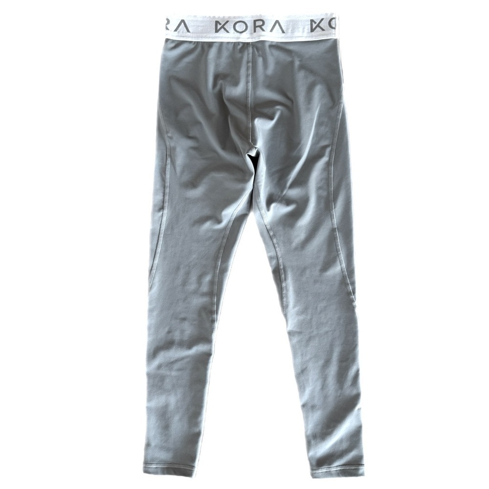 KORA Like New Power Leggings Logo Waist in Grey  Size Small - Picture 5 of 6